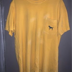Slightly stained! Yellow Victoria Secret t-shirt
